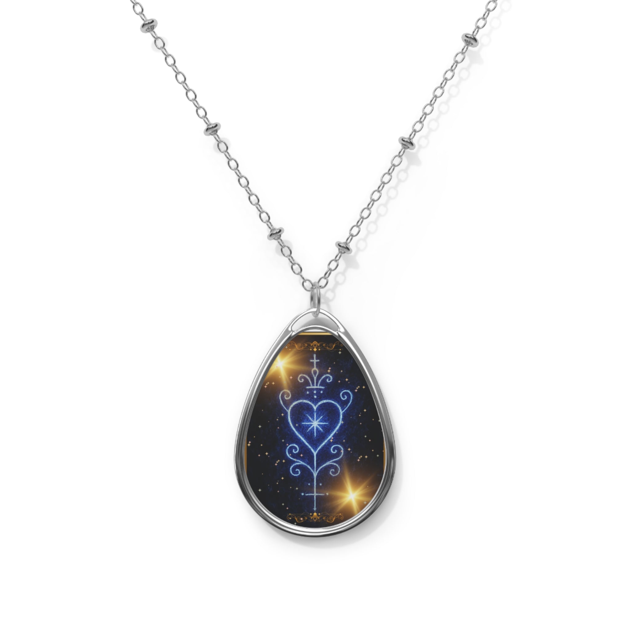 Voodoo Heart Collections, Necklace, Boho Jewelry, Gift for Her, Layering Necklace, Starry Night Pendant, Spiritual Accessories