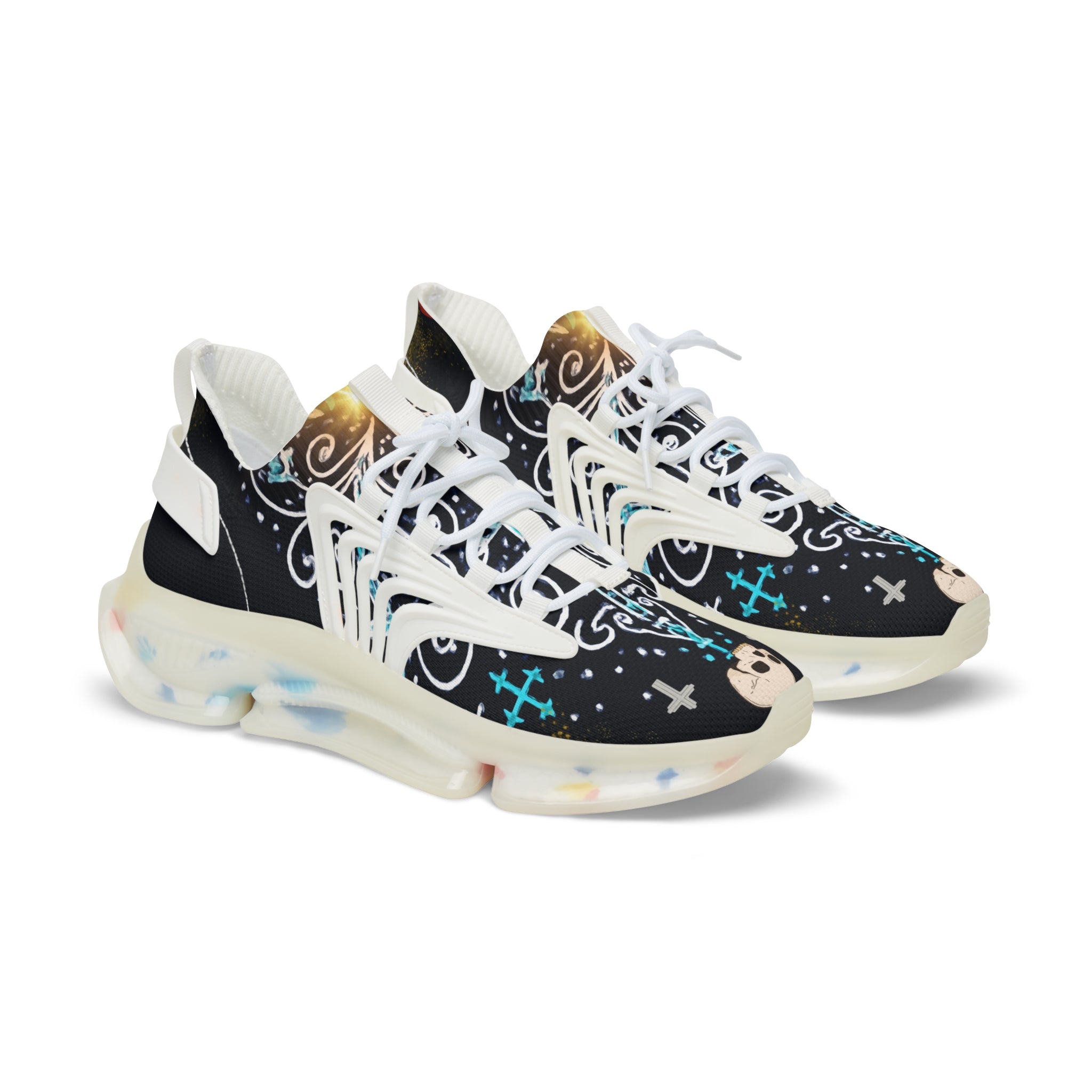 Stylish Men's Mesh Sneakers with Unique Graphic Design | Trendy Footwear for Casual Outings, Fashion Events, and Gifts