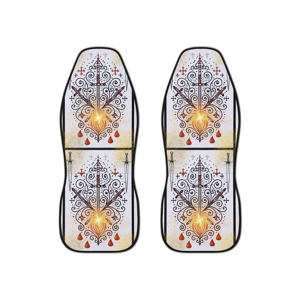 Bohemian Car Seat Covers -Voodoo Heart Collections, Backseat Protection, Auto Accessories, Gift for Travelers, Unique Car Decor