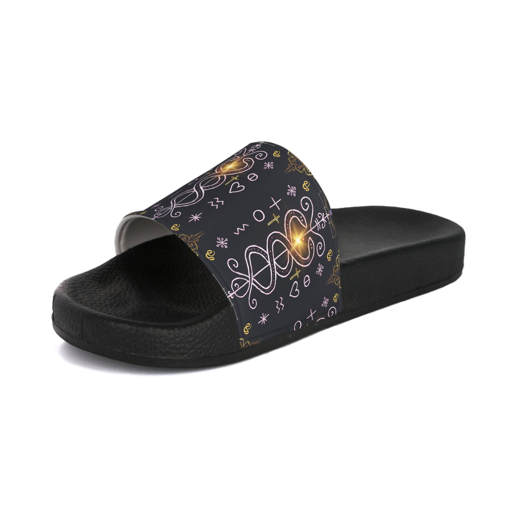 Celestial Pattern Men's Slide Sandals | Comfy Casual Footwear for Summer, Beach Days, Pool Parties, Gifts for Him, Trendy Slides