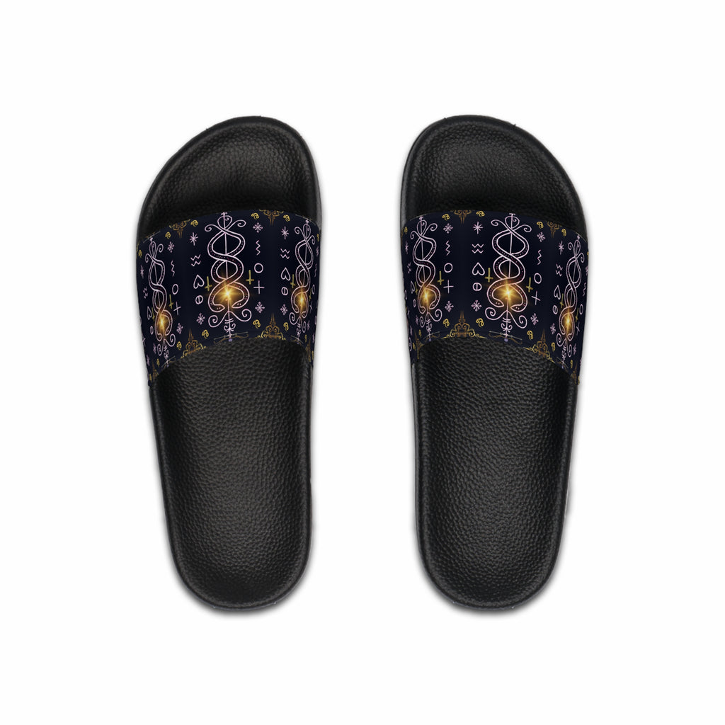 Celestial Pattern Men's Slide Sandals | Comfy Casual Footwear for Summer, Beach Days, Pool Parties, Gifts for Him, Trendy Slides