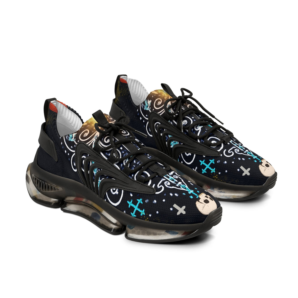 Stylish Men's Mesh Sneakers with Unique Graphic Design | Trendy Footwear for Casual Outings, Fashion Events, and Gifts
