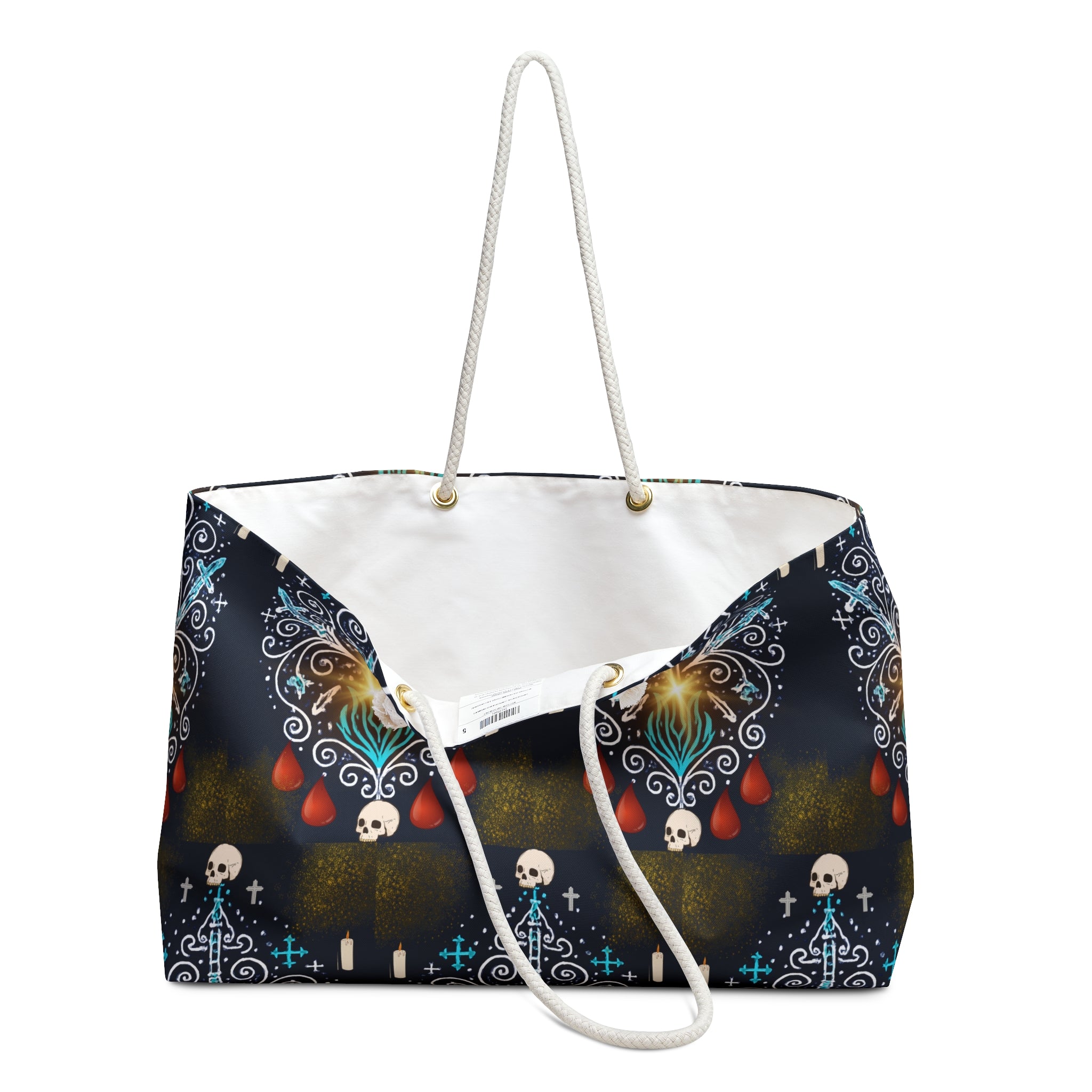 VeVe Ogou, Vibrant Gothic Weekender Bag: Perfect for Travel, Festivals, Gym, Beach, Gifts
